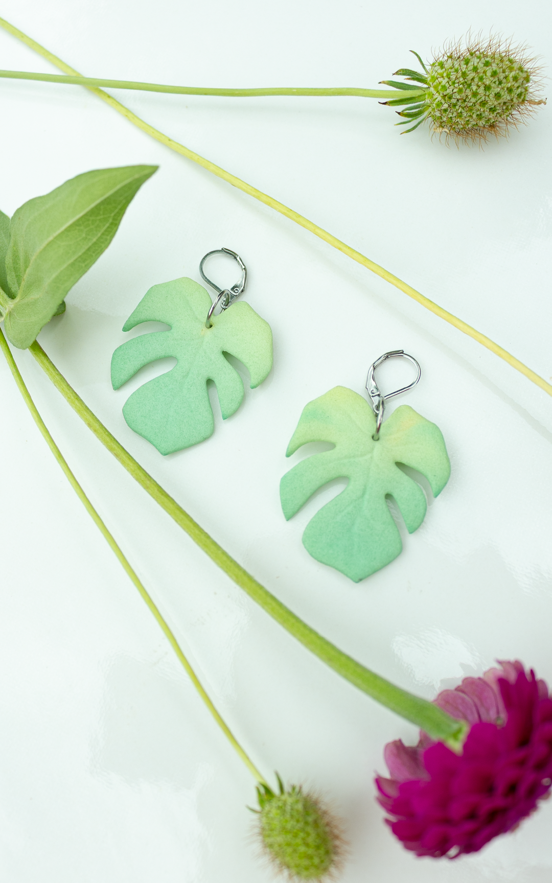 MAUI – Boucles d’oreilles Monstera