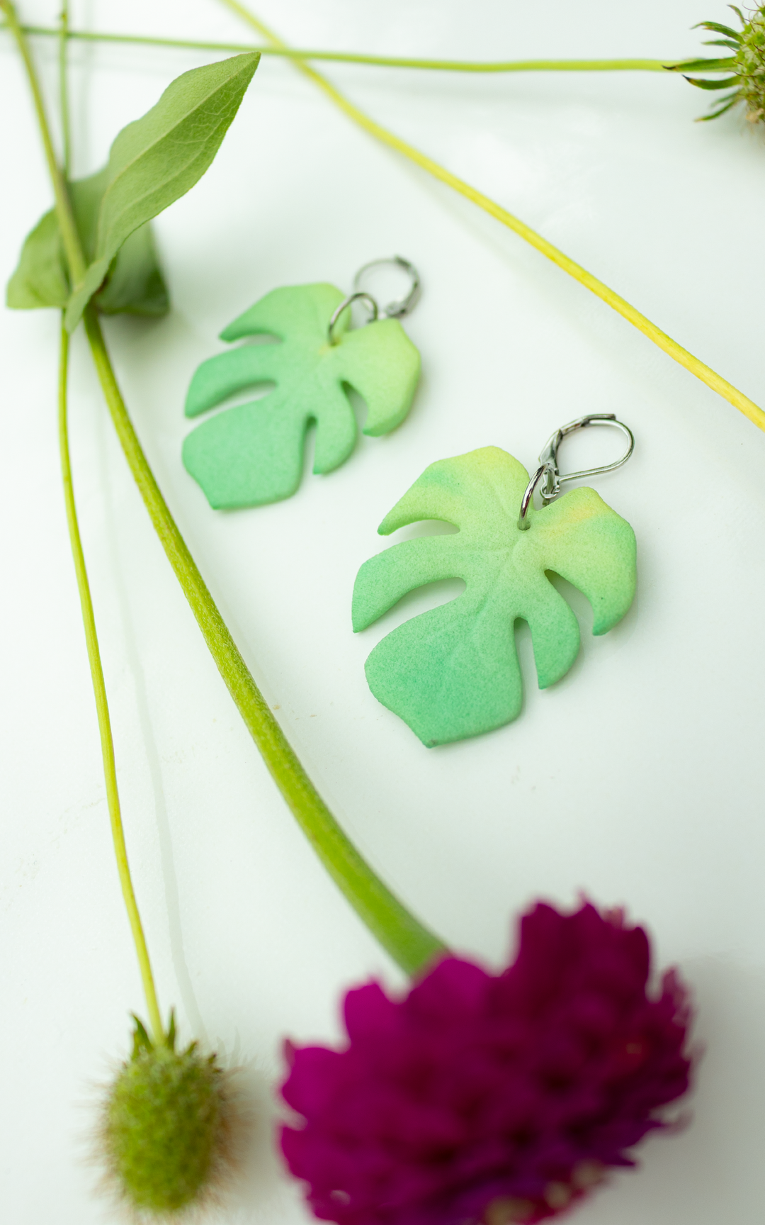 MAUI – Boucles d’oreilles Monstera