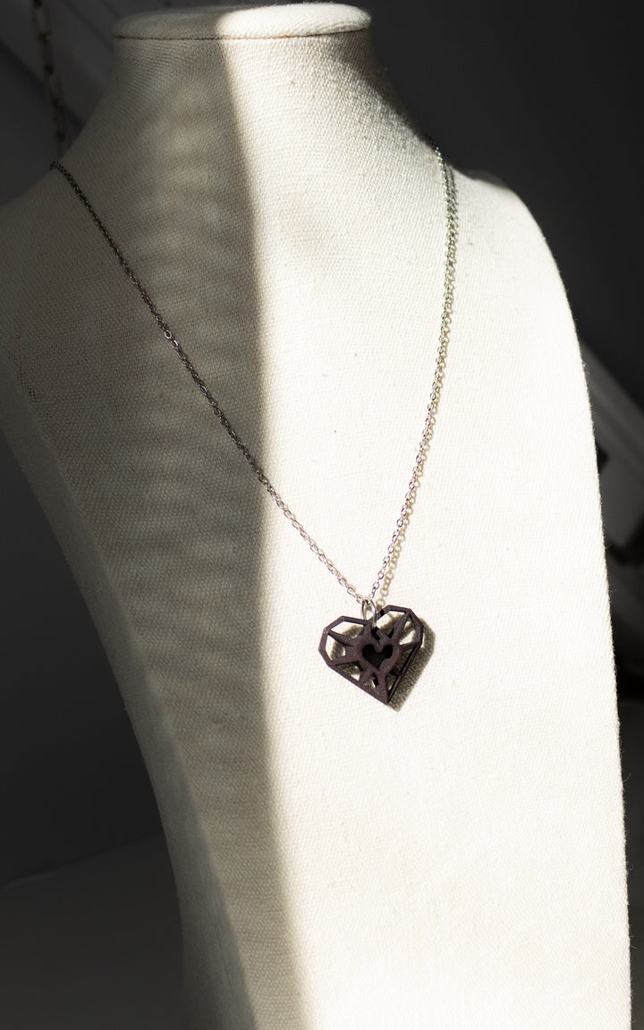 Collier coeur architecte