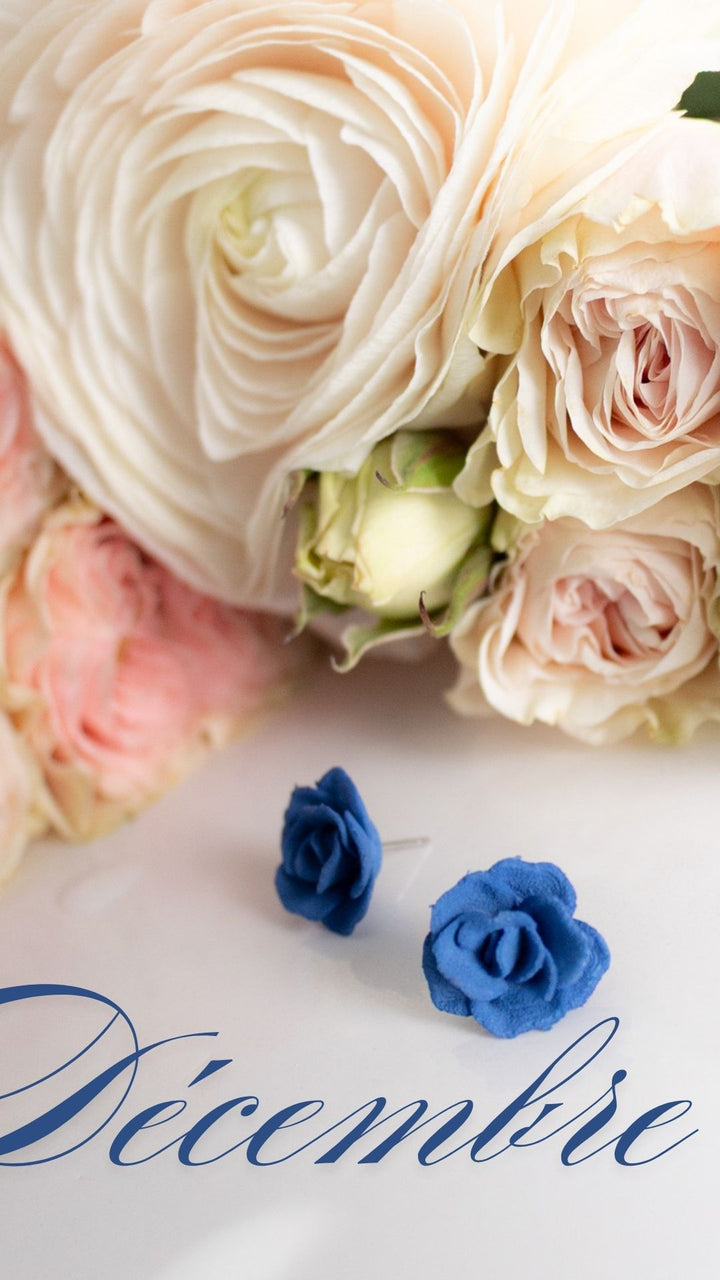 ROSE 3D – Boucles d’oreilles d’anniversaire