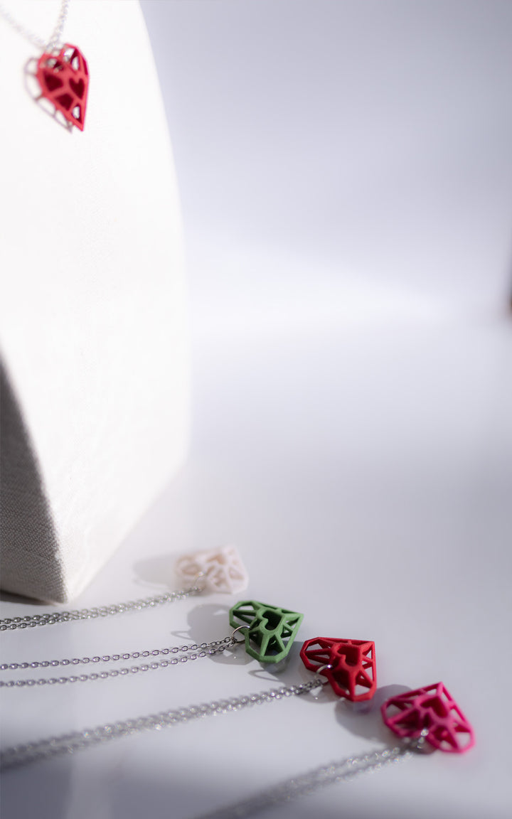 Collier coeur architecte