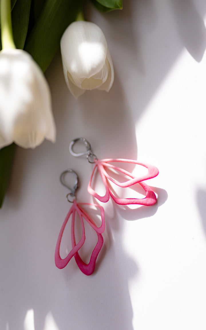 MONARQUE – Boucles d’oreilles ailes de papillon en 3D, ultralégères
