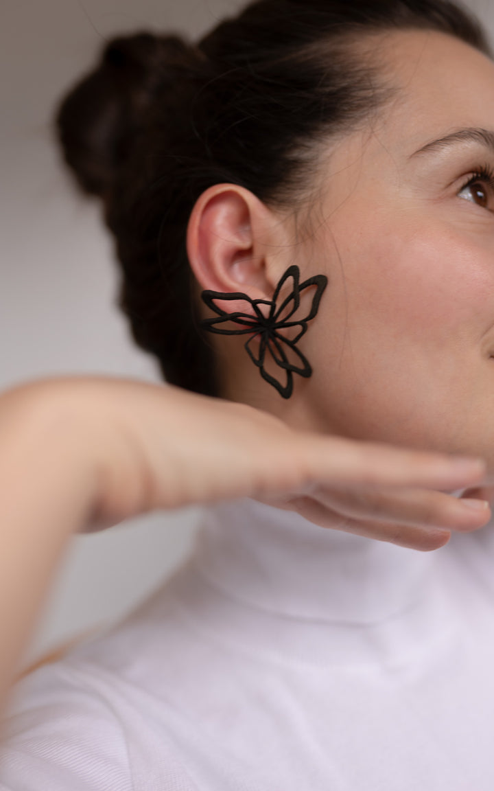 FAIRY – Boucles d’oreilles féériques grand format en nylon recyclé