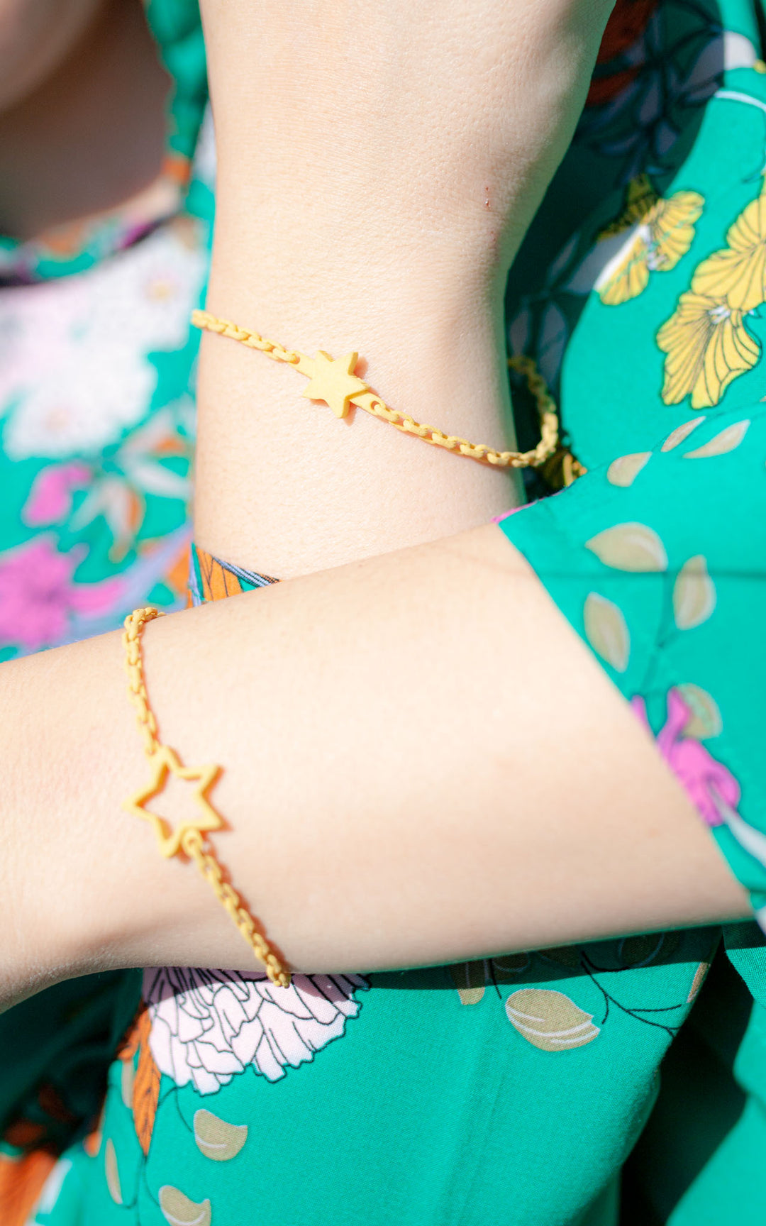 Bracelet d’amitié Étoile STELLA 3D – Duo symbolique ajustable | Vox &amp; Oz