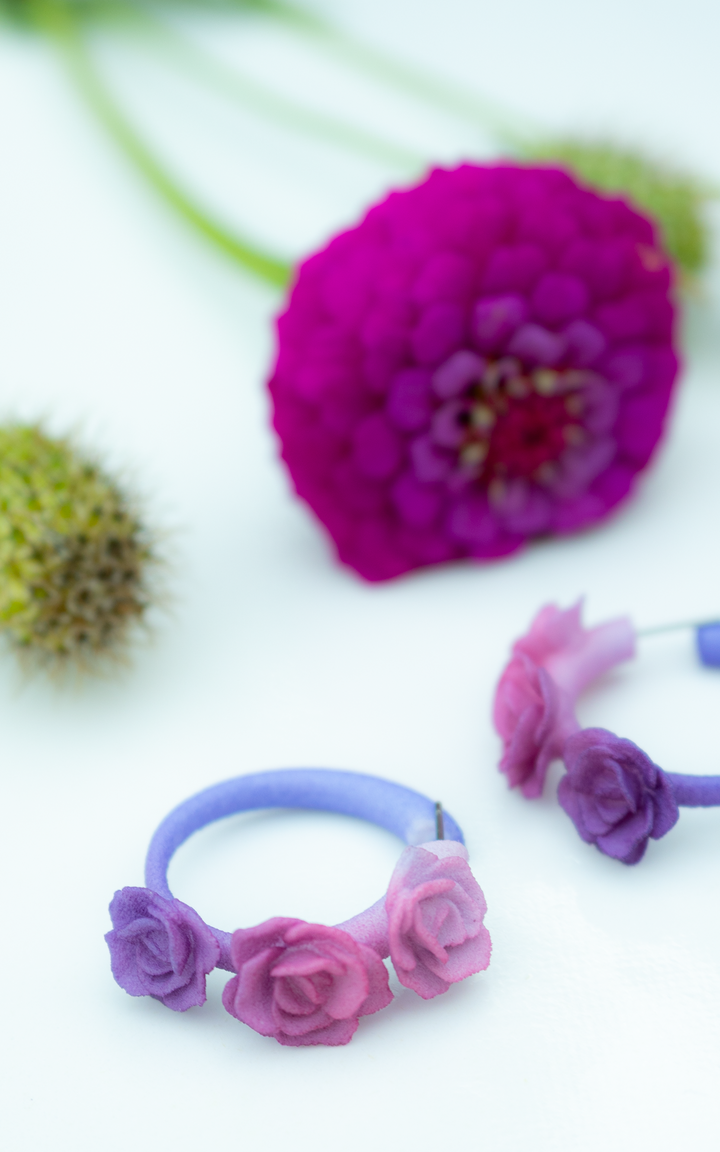 Mini-Flamenco 3D Hoop Earrings