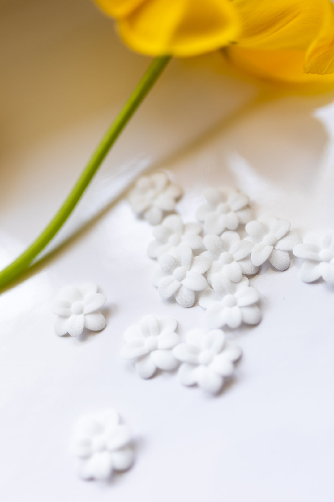 Flower earrings, CHERRY