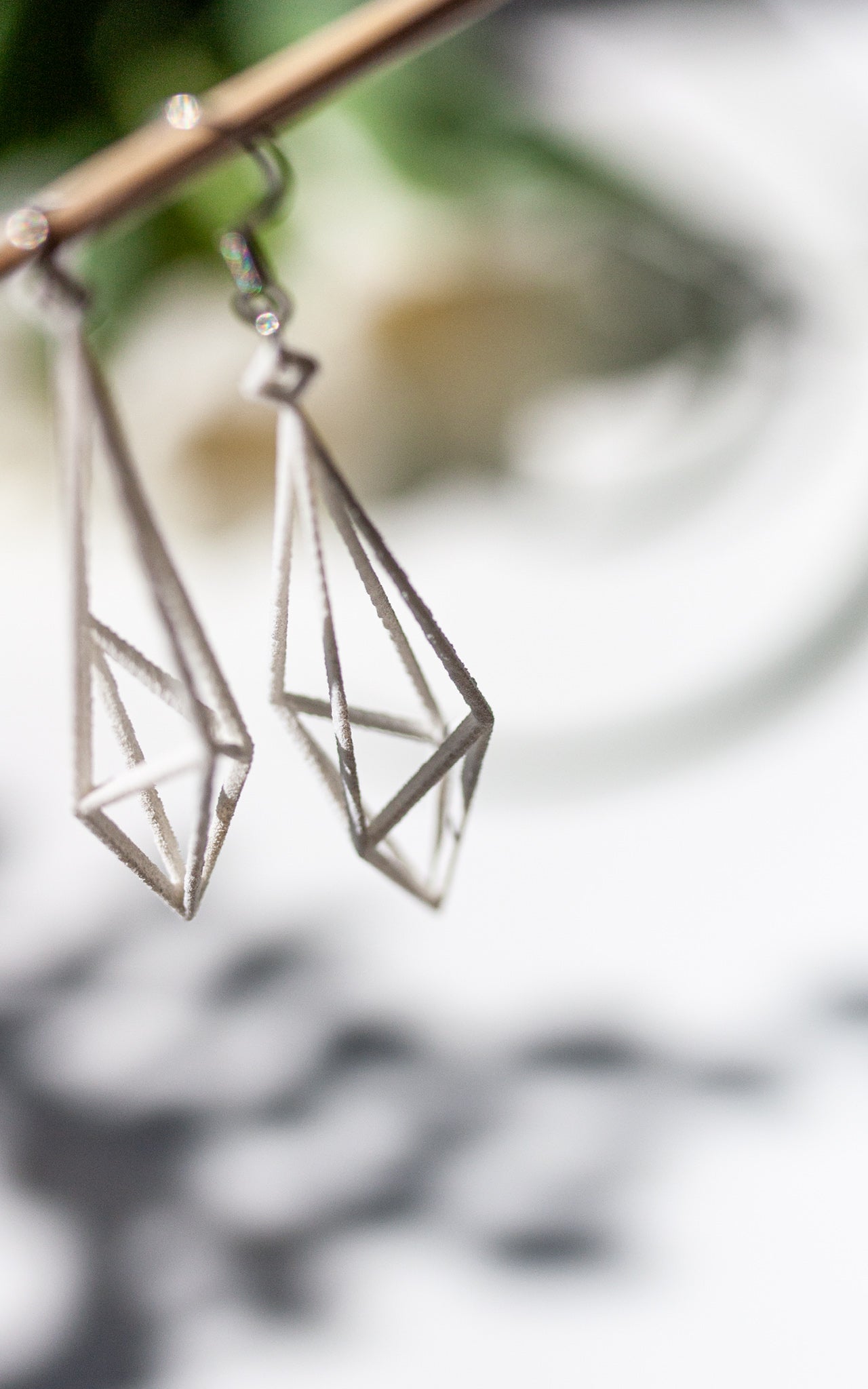 GEO pyramid geometric earrings