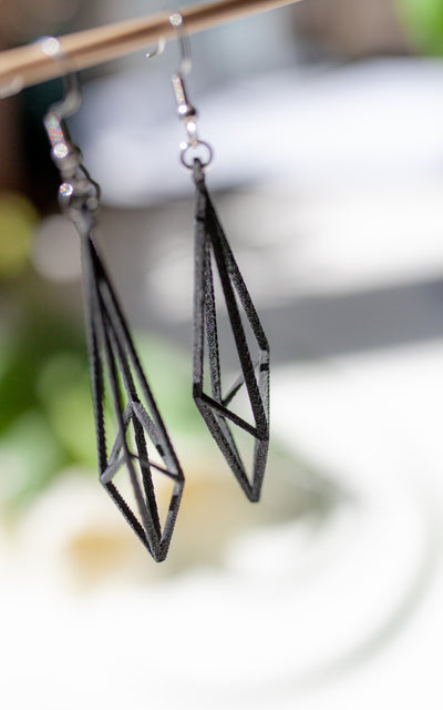 GEO pyramid geometric earrings