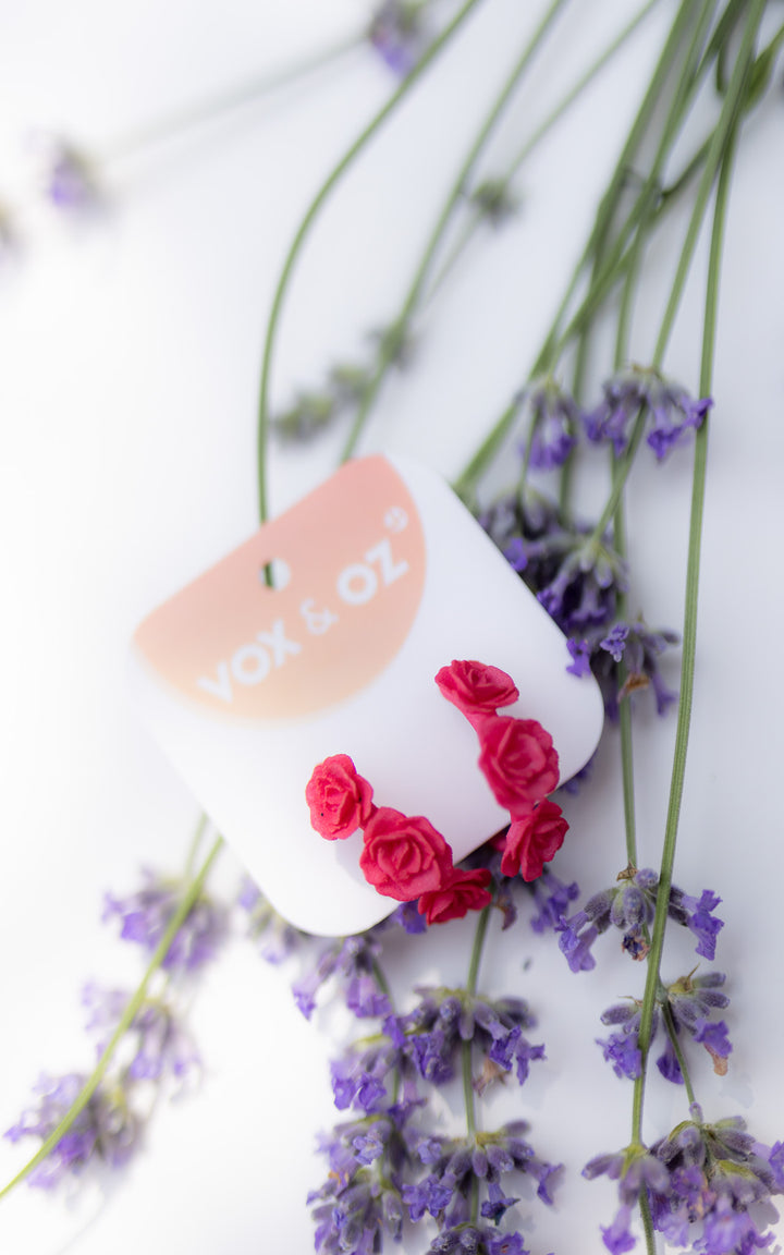 Mini-Flamenco 3D Hoop Earrings