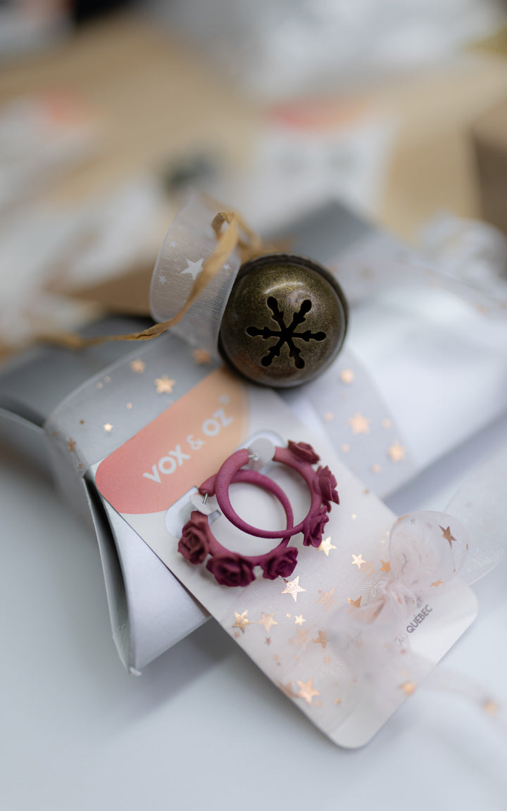 Mini-Flamenco 3D Hoop Earrings