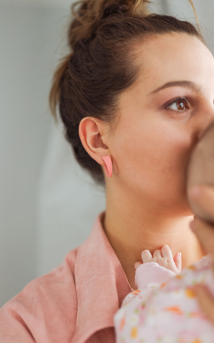 LITCHI C-shaped 3D earrings