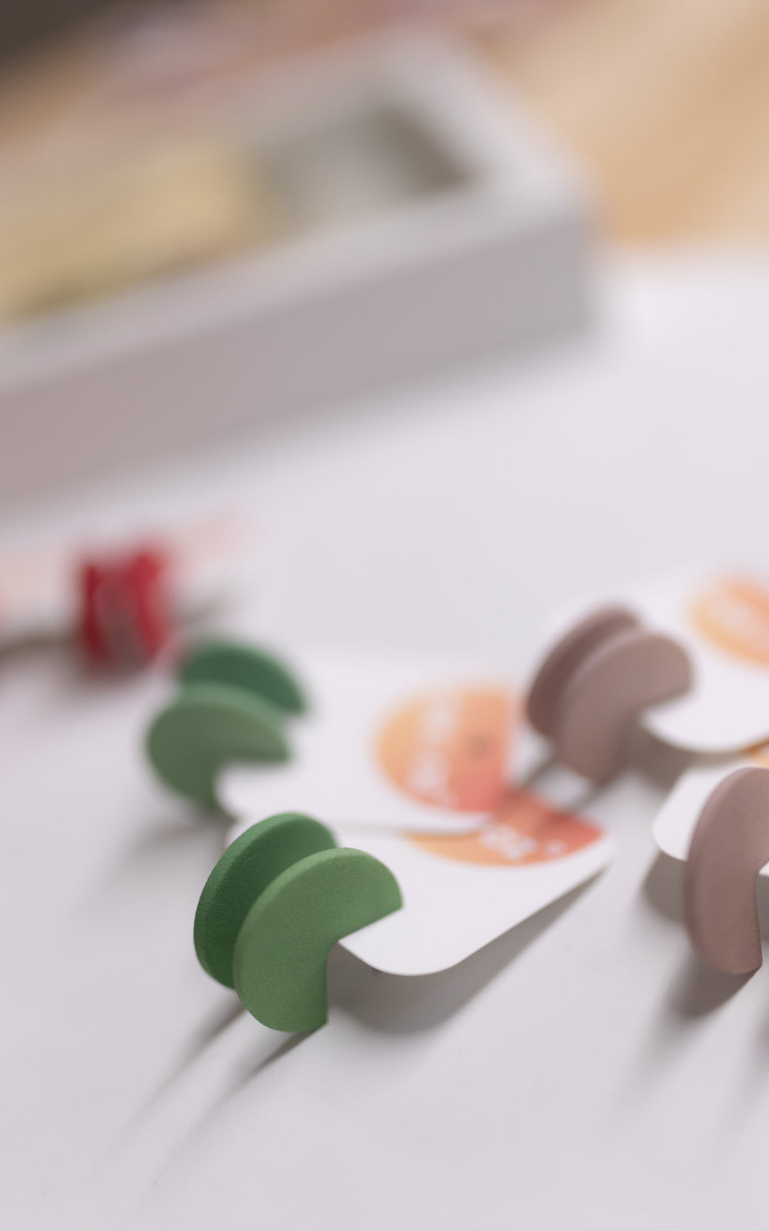 COCORICO 3D pellet earrings 2cm