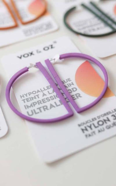 D-Major Ultralight 3D Hoop Earrings