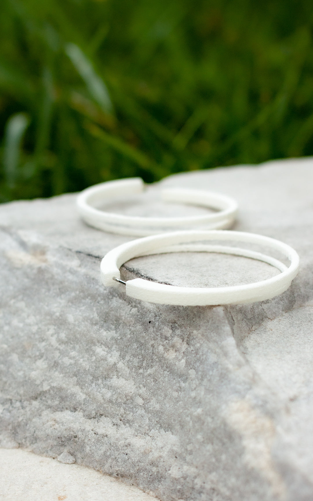 Scoop double rings 4 cm