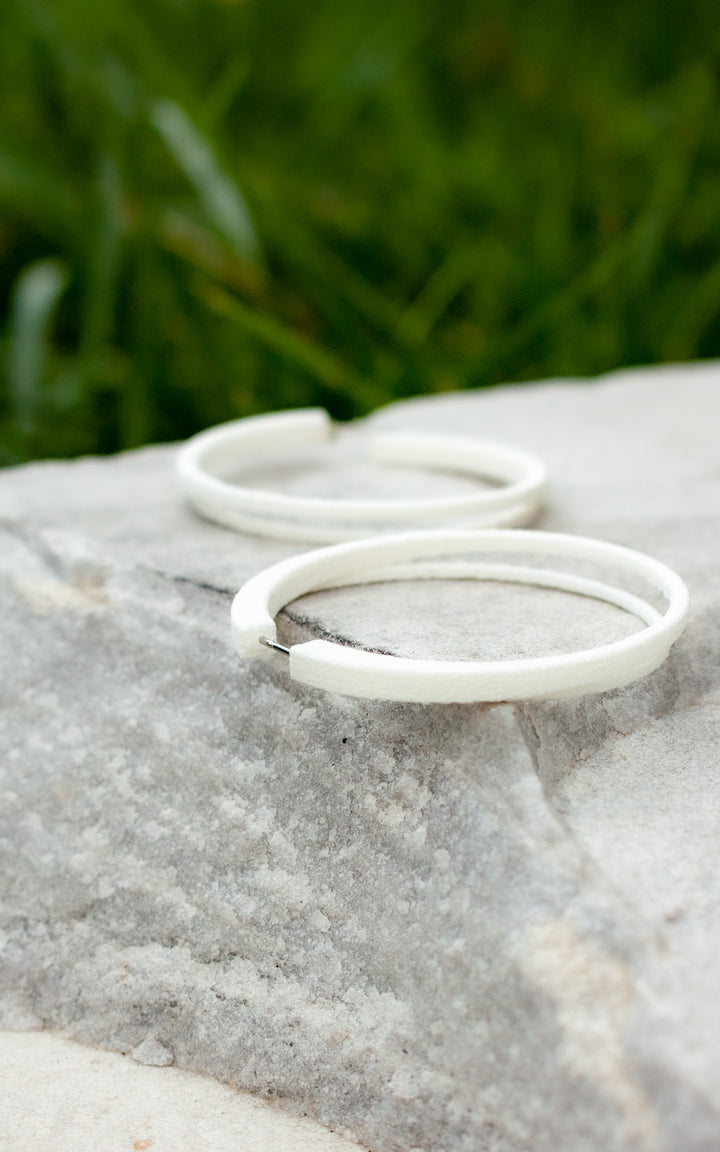 Scoop double rings 4 cm
