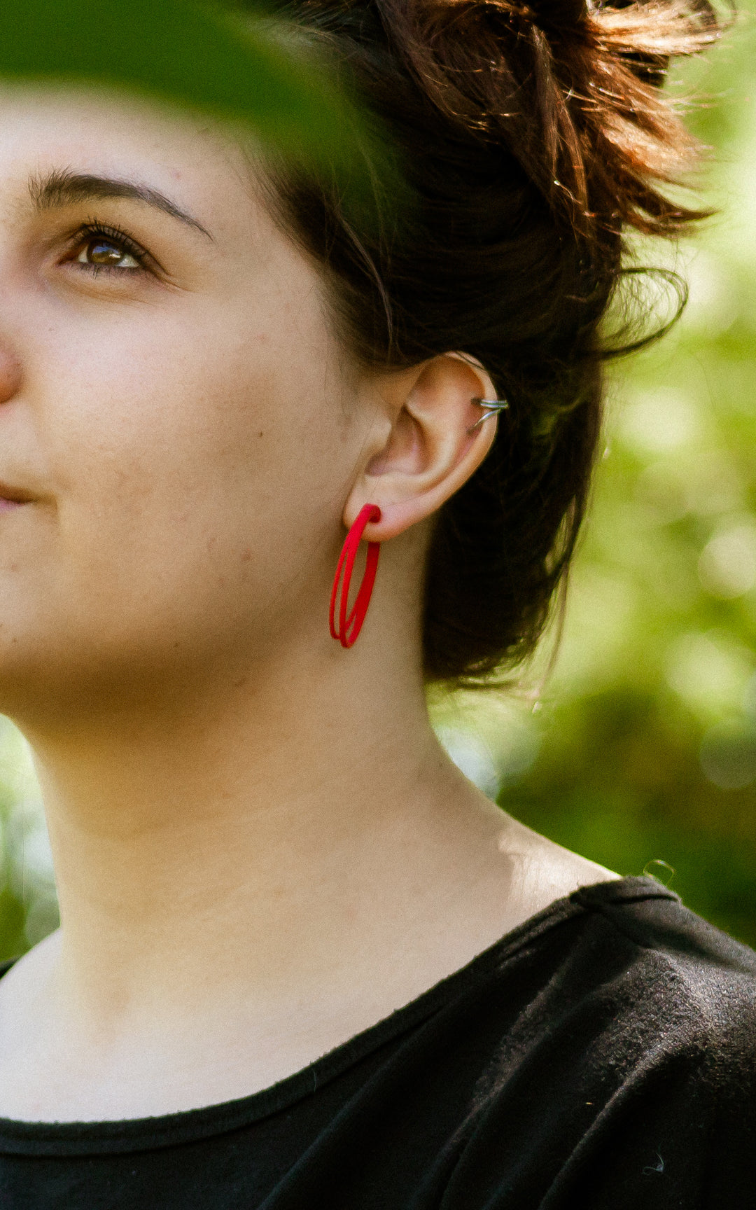 Scoop double rings 4 cm