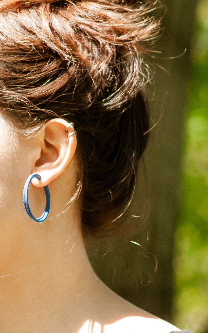 Scoop double rings 4 cm