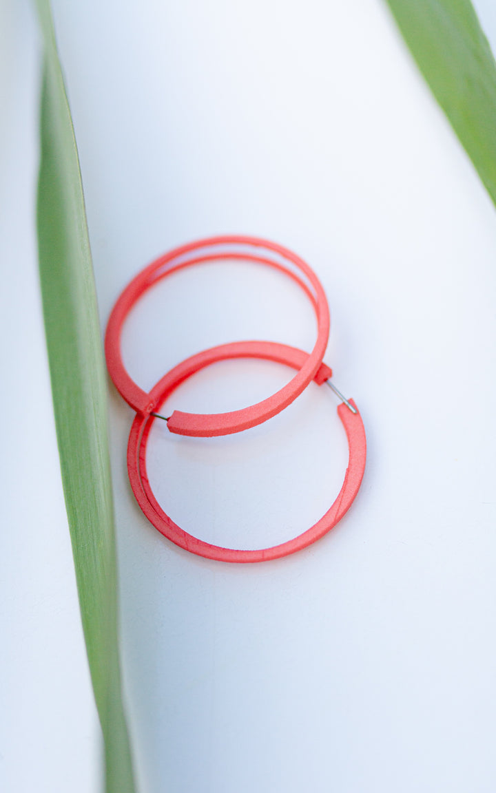 Scoop double rings 4 cm