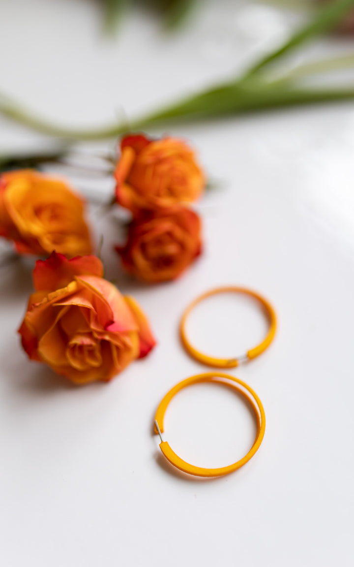 Scoop double rings 4 cm