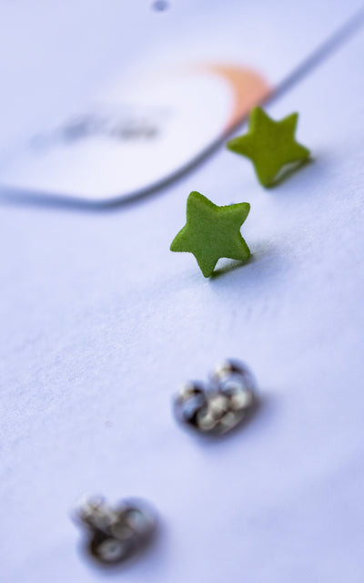 Stella small star 3d stud earrings