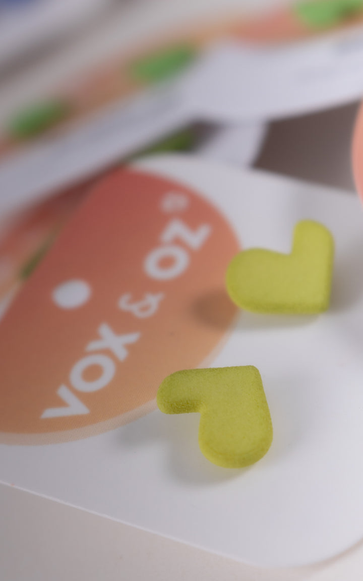 Zamour 3D Heart Earrings