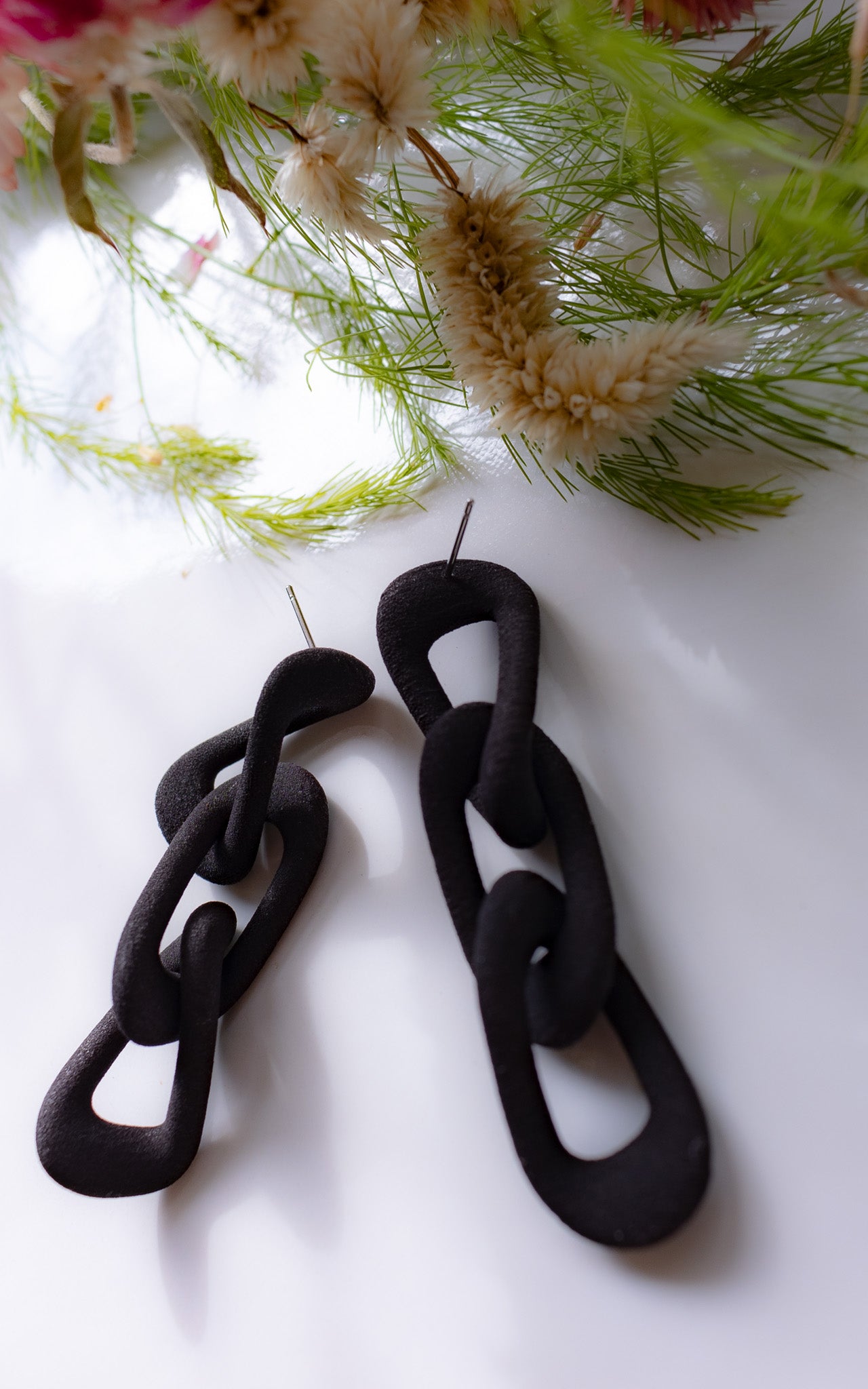 Chunky Chunky Earrings, 3D Chainage I PACHAMAMA