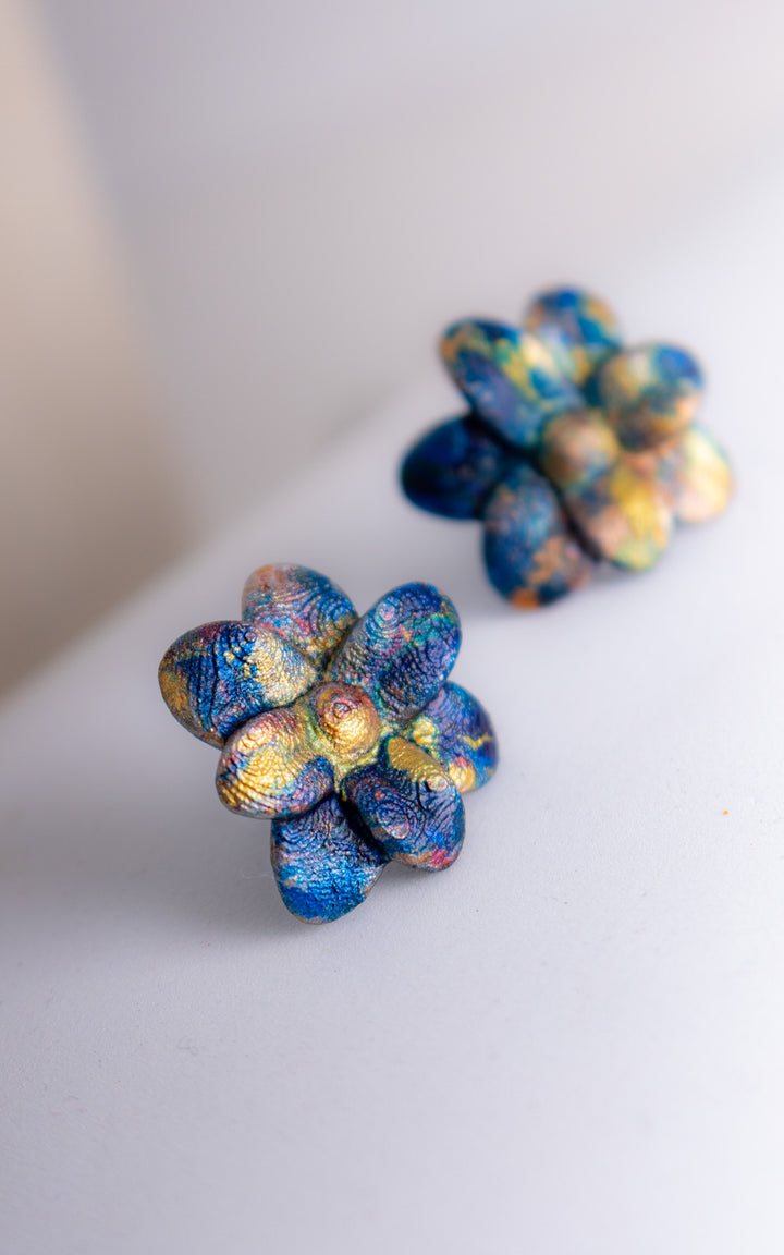 CHERRY Édition Spéciale – Boucles d’oreilles marbrées Pouring Paint | Vox & Oz