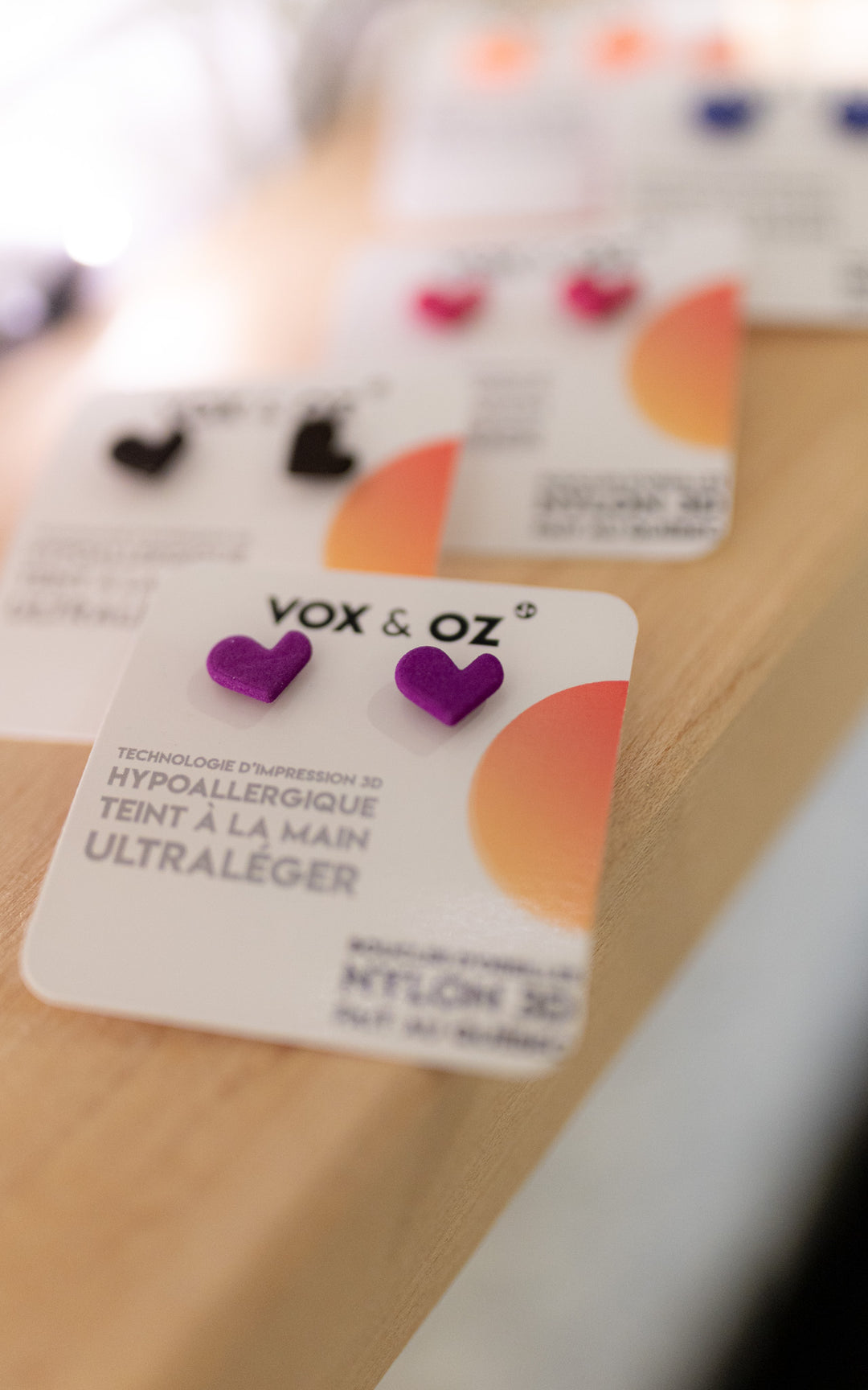 Zamour 3D Heart Earrings