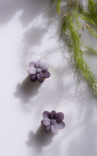 Flower earrings, CHERRY