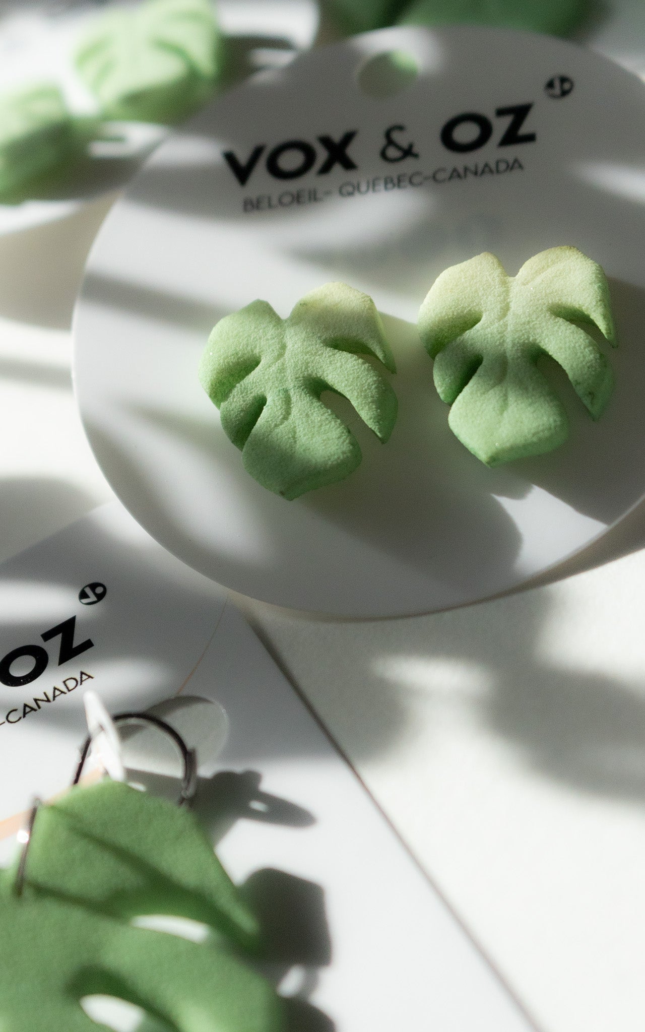 MAUI – Monstera Stud Earrings