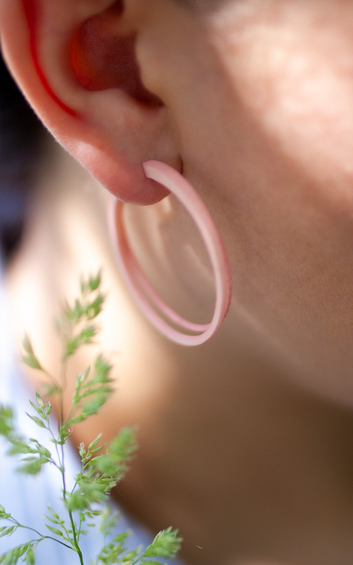 Scoop double rings 4 cm