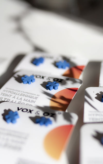 3D puzzle earrings