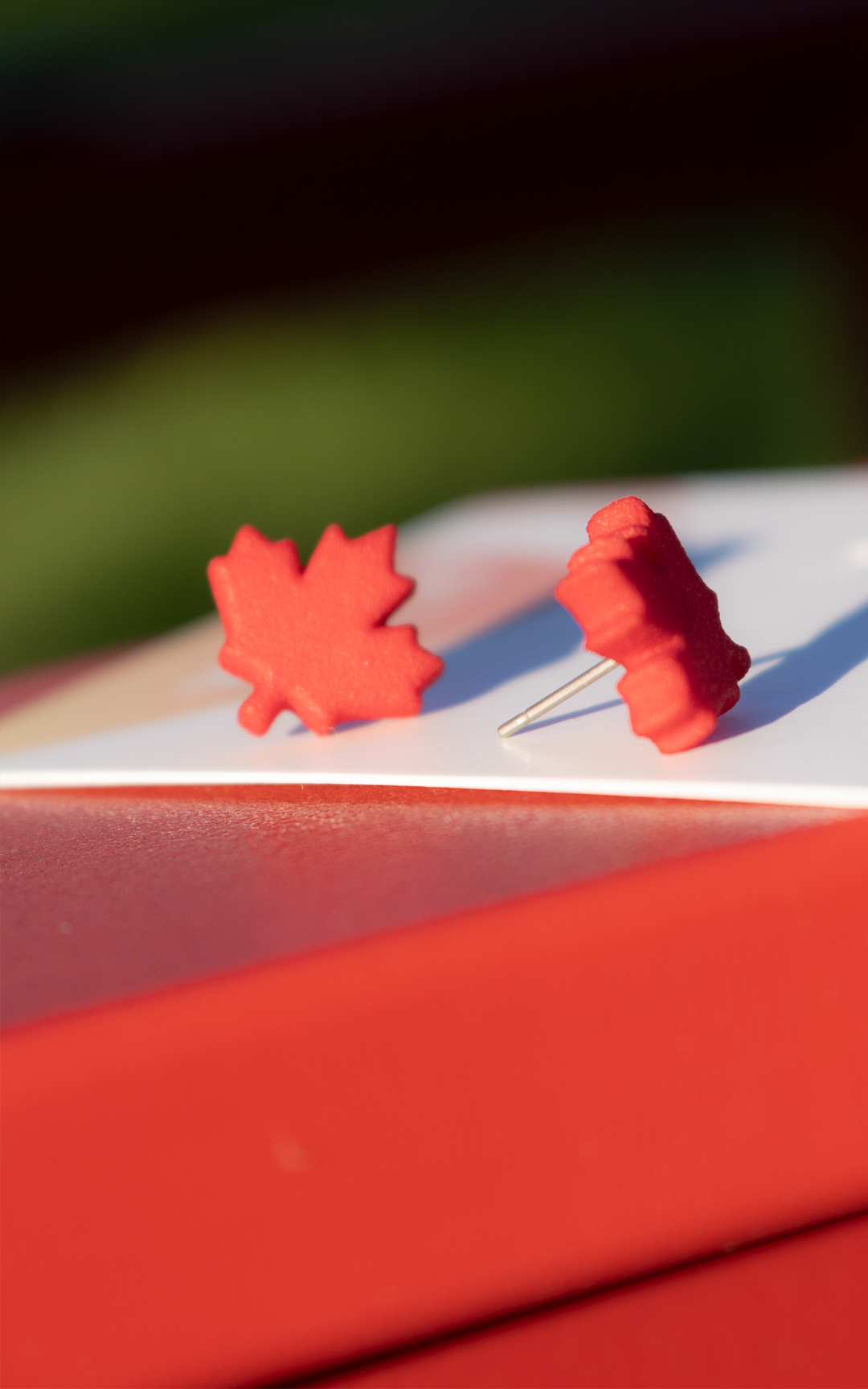 Maple Leaf – Canadian Symbol Stud Earrings