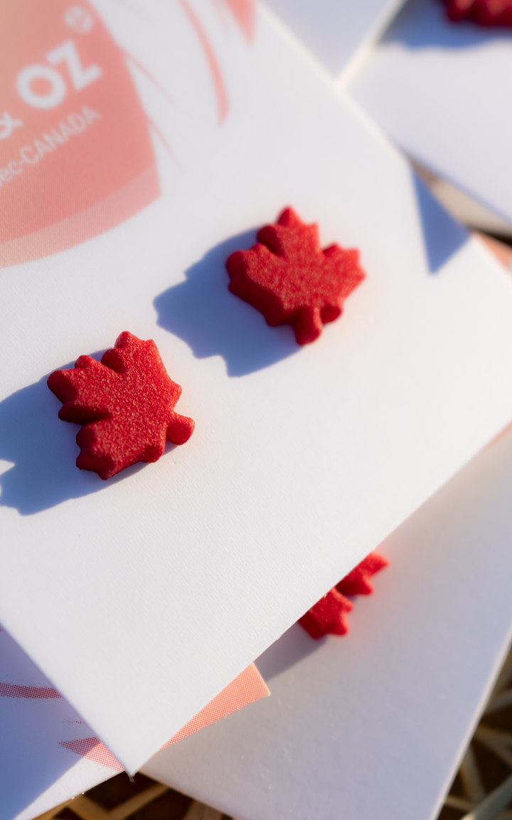 Maple Leaf – Canadian Symbol Stud Earrings