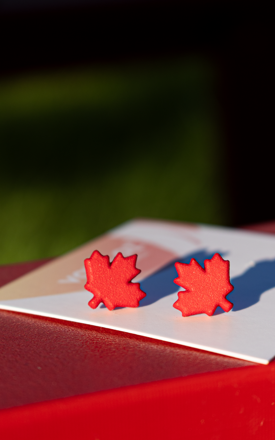 Maple Leaf – Canadian Symbol Stud Earrings