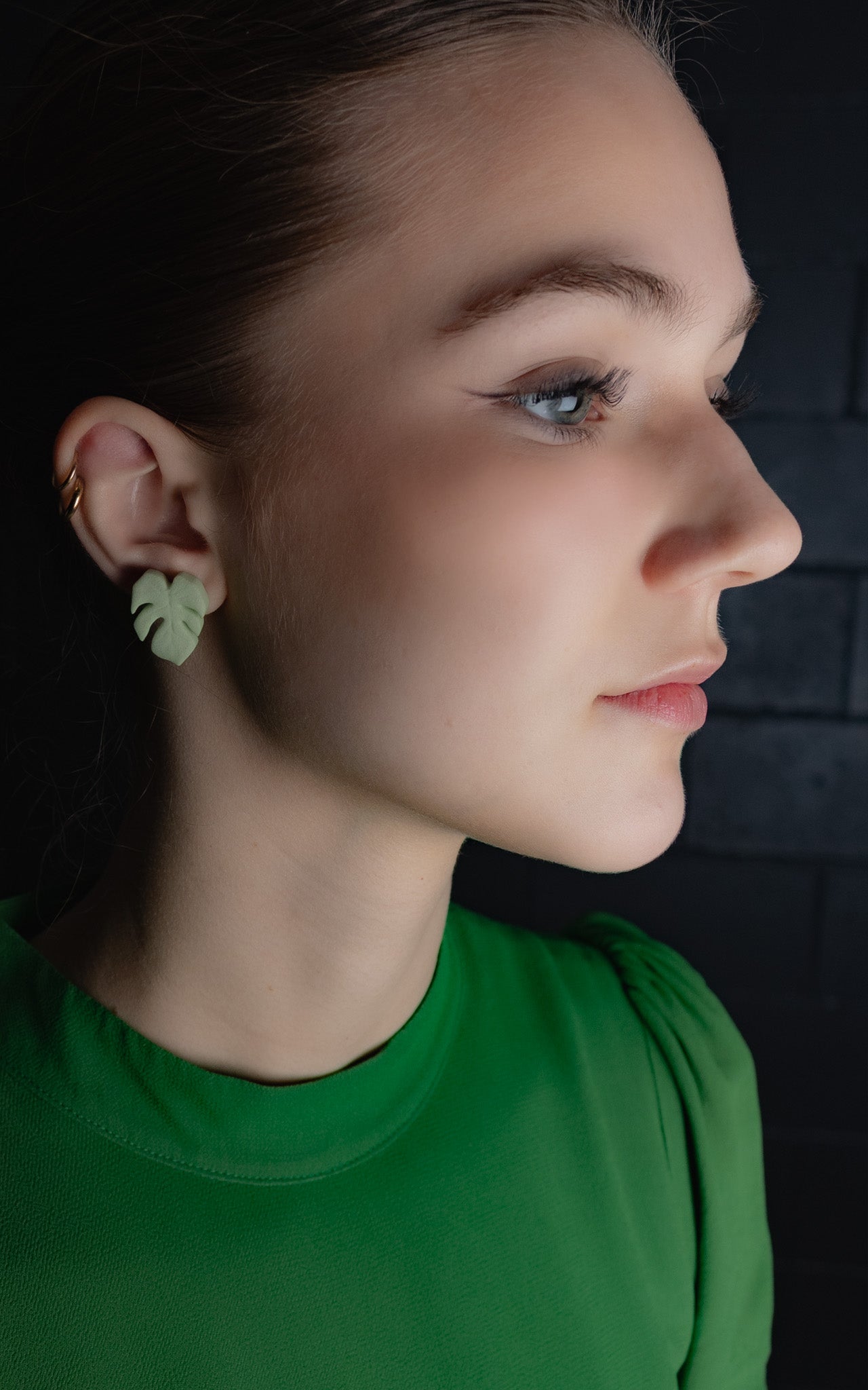 MAUI – Monstera Stud Earrings