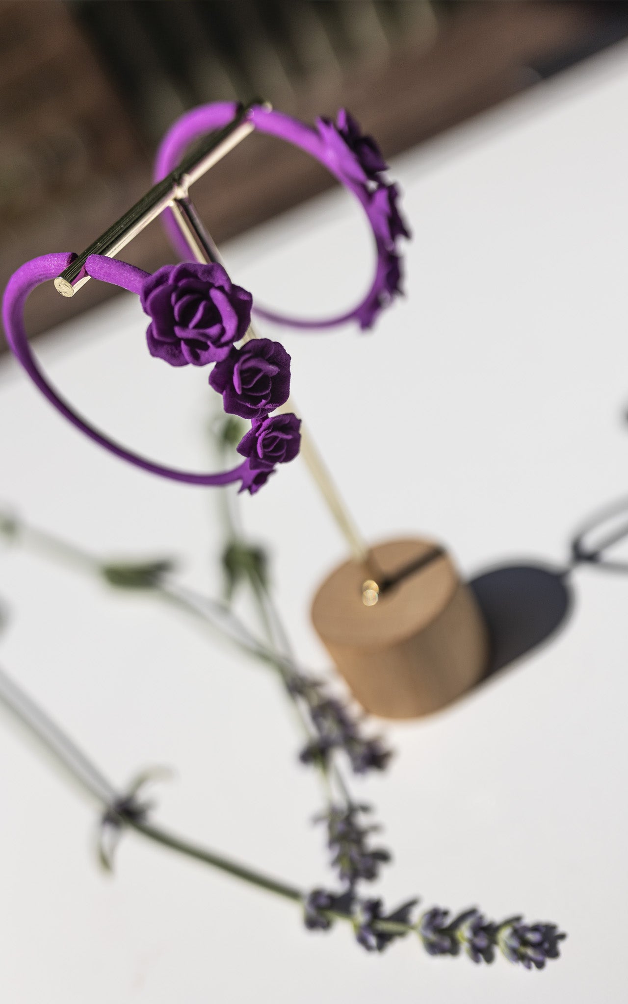 Anneaux d'oreilles de roses 3D Flamenco