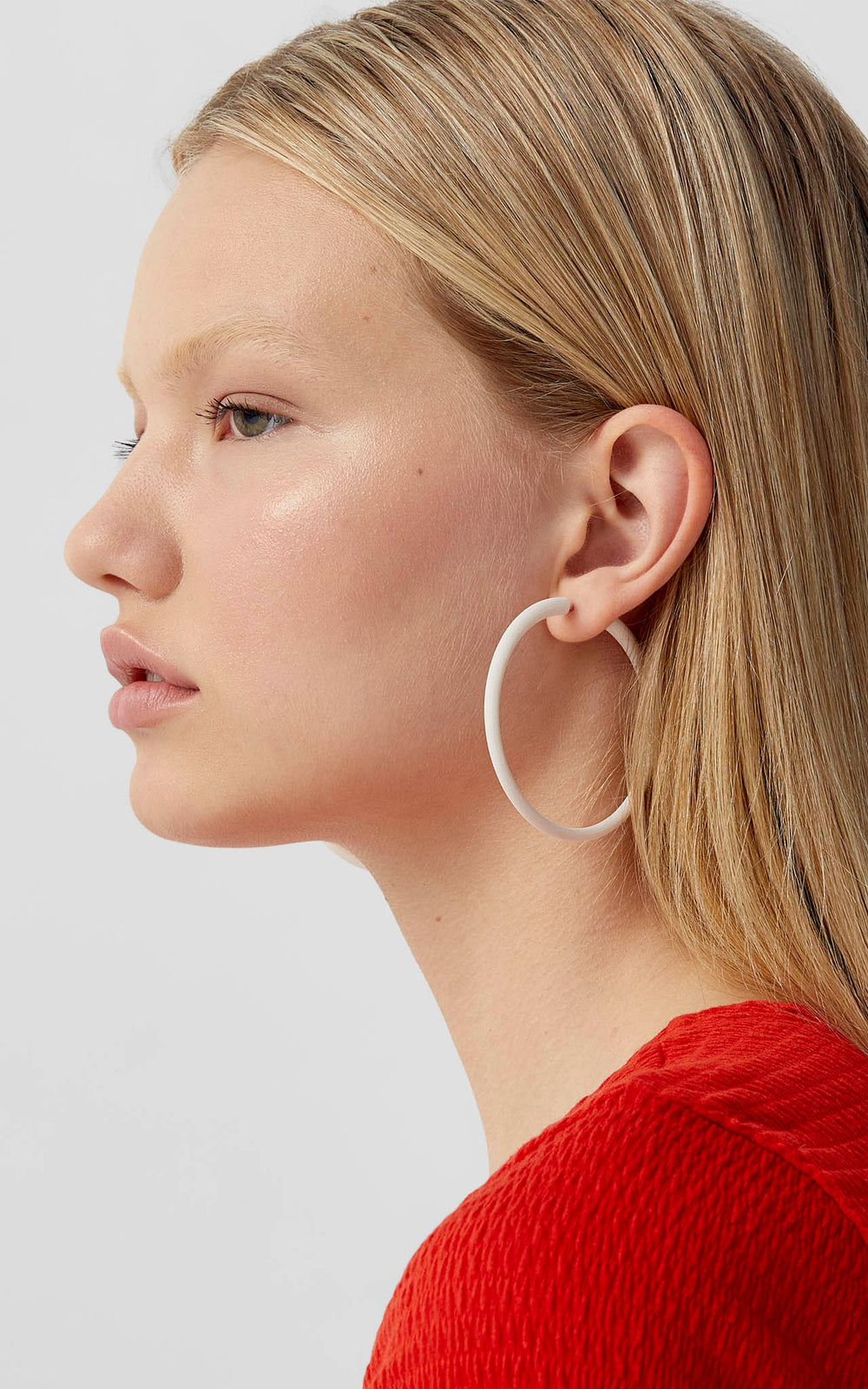 Boucles d’oreilles ultralégères faites au Québec – modèle Atlas Ivoire